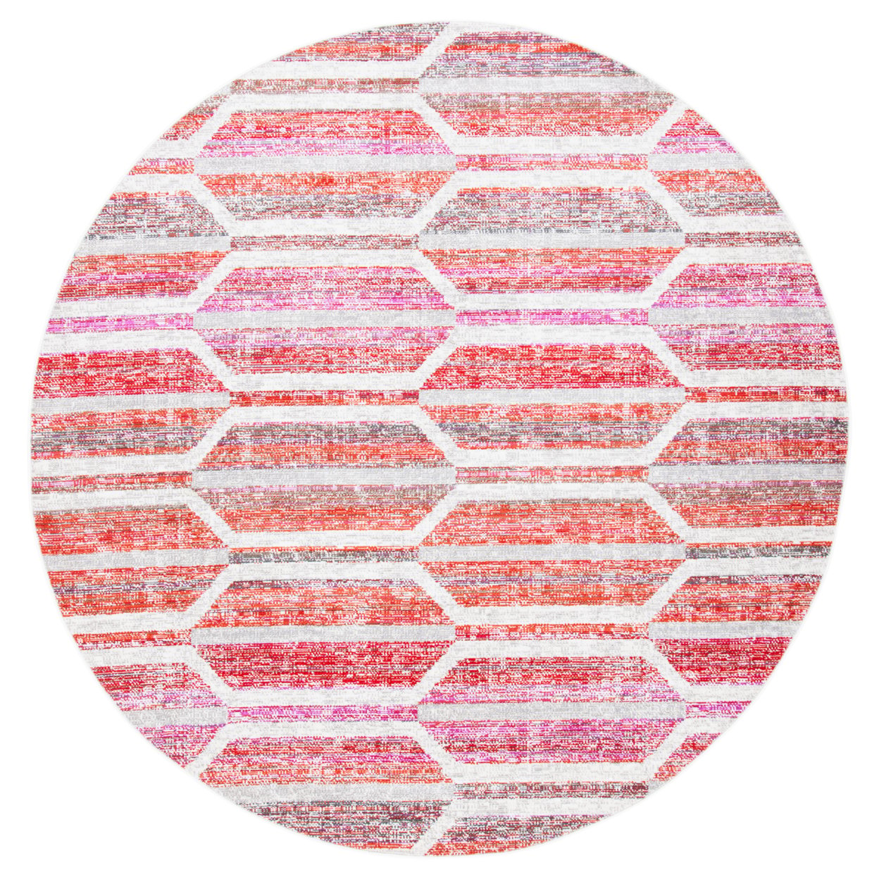 thumbnail image 5 of SAFAVIEH Montage Doretta Geometric Indoor/Outdoor Area Rug, Red/Ivory, 6' x 9', 5 of 10