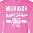 thumbnail image 4 of Inktastic Nebraska Awesome Since 1867 Long Sleeve T-Shirt, 4 of 5