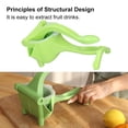 thumbnail image 4 of Green Manual Juicer Portable Lightweight Household Lemon Fruit Squeezer for Home, 4 of 9