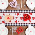 thumbnail image 5 of Valentine'S Day Table Runner, Polka Dots Decorative Farmhouse Table Decoration for Kitchen Dinning 33 X 275cm A, 5 of 5