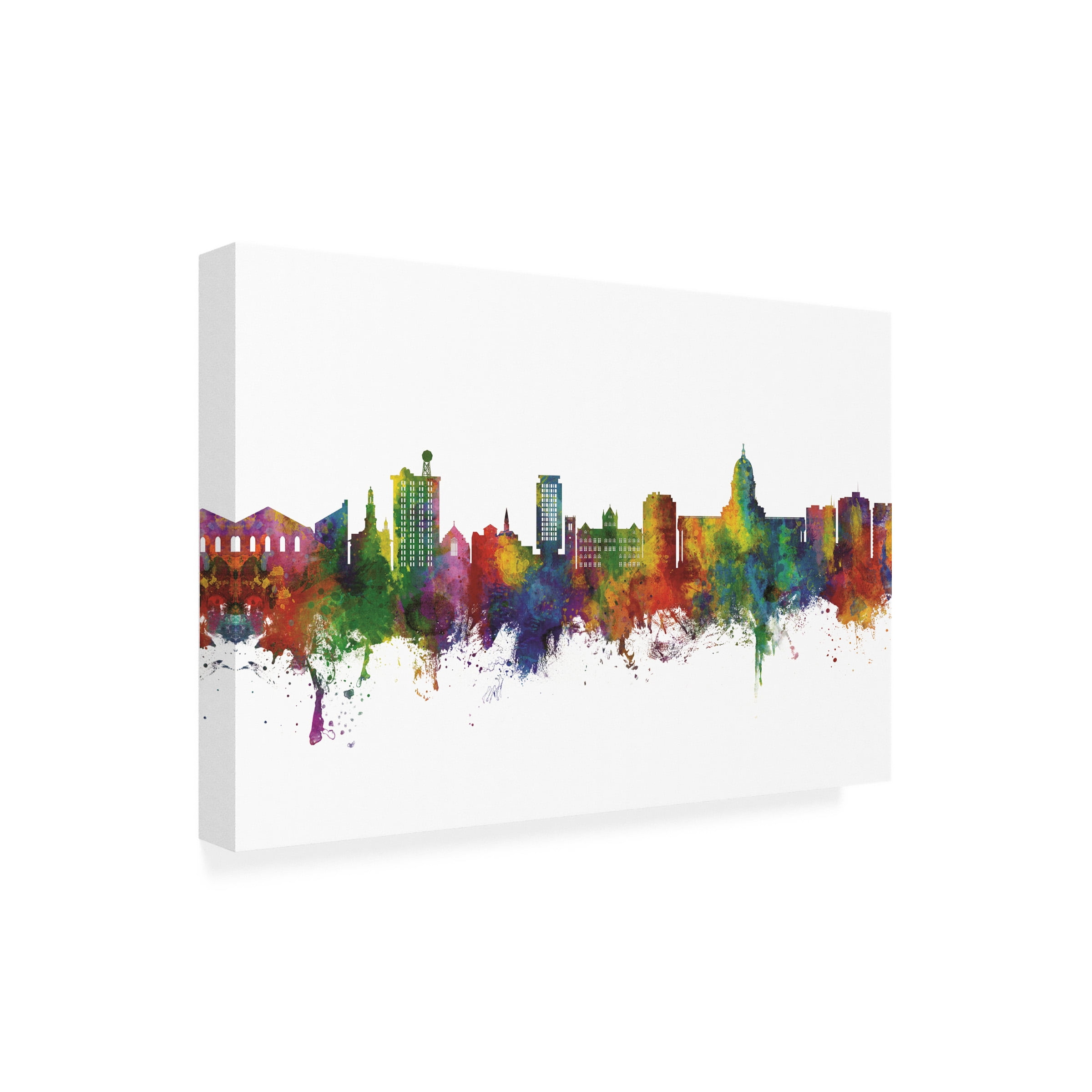 Michael Tompsett 'Madison Wisconsin Skyline' Canvas Art