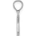 thumbnail image 2 of 14K White Gold Polished Block Letter K Initial Pendant Made In United States k6423wk, 2 of 5