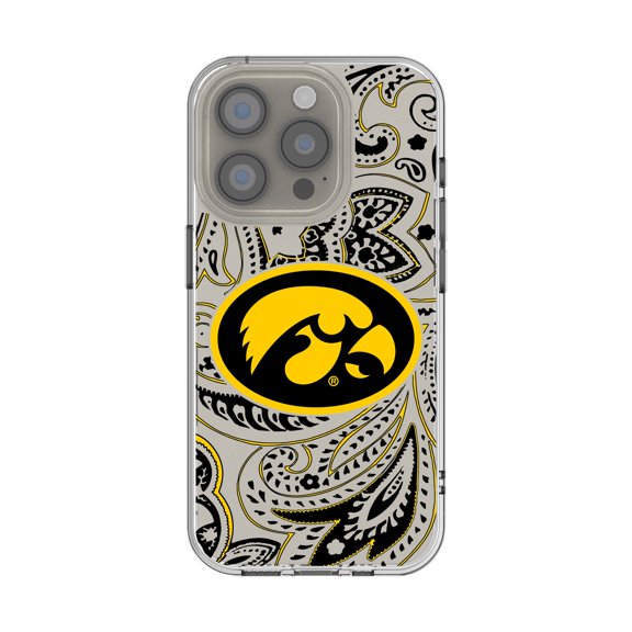Iowa Hawkeyes iPhone Paisley Design Clear Case
