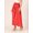 Dark Peach, variant on Women's Printed Poly Rayon Calf Length High Waist Skirt Flared Hem Casual Summer Wear Light Weighted Regular Long Beach Wear Party Wear Skirt