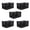 5 Pack, variant on Wisykoke 1/2/5/10 Pack Plastic Storage Crates 52L Large Stackable Storage Bins with 130 lbs Capacity, Space Saving Organizer for Home Office School Camping, Black