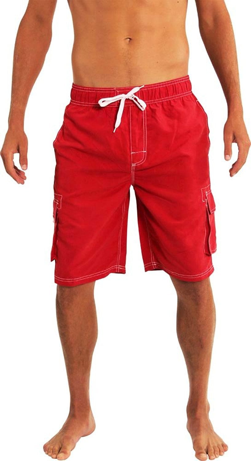 mens swim trunks with cargo pockets