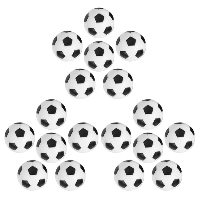 18PCS Small Football Style Table Ball Foosball Hard Plastic Table Ball Counterpart Game Children Toy