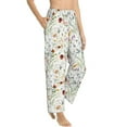 thumbnail image 2 of Xecao Wildflower Watercolor Women's Straight Lounge Pajama Pants: The Epitome of Relaxed Sleepwear, 2 of 9