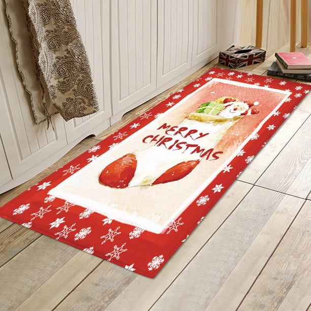 de de Navidad impresa en 3D s de poliéster Suave antideslizante de piso de bienvenida para vacaciones de Navidad 60 * 1 Calcetines de navidad Macarena alfombras de puerta exterior entrada nueva