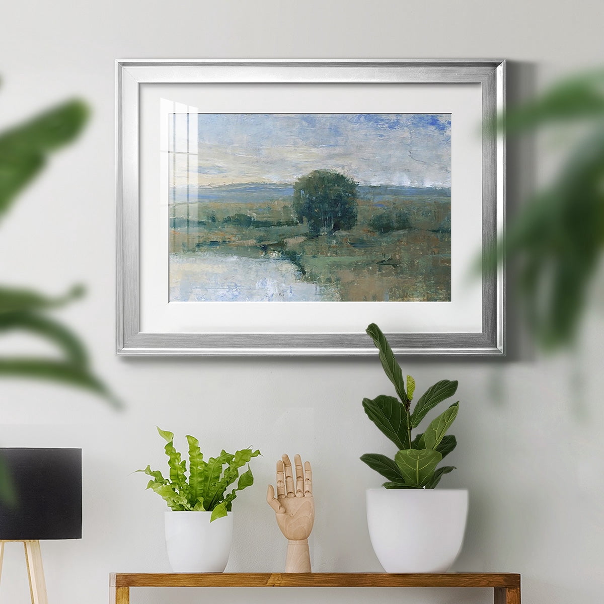 Riverbank Impression II Premium Framed Print - Ready to Hang