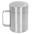 thumbnail image 5 of Minimalist Stainless Steel Coffee Mug with Lid - Fashionable, Large 330ml Capacity for Home Use, 5 of 8