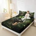 thumbnail image 4 of Castle Fairy Teens Female Men Animal Dino Twin Sheet Sets,Woodland Wildlife Bedding, 4 of 7