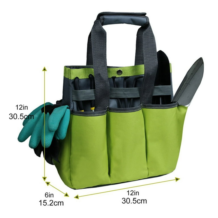 WORKPRO Garden Bag, Garden Tool Tote Storage Bag with 8 Pockets, Home  Organizer for Outdoor Gardening Caddy, Garden Tool Kit Holder (Tools NOT