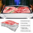 thumbnail image 3 of Kdxio Refreshing Watermelon Slices Print Front Windshield Sun Shade,Folding Auto Sunshade for Car Truck SUV-Medium, 3 of 5