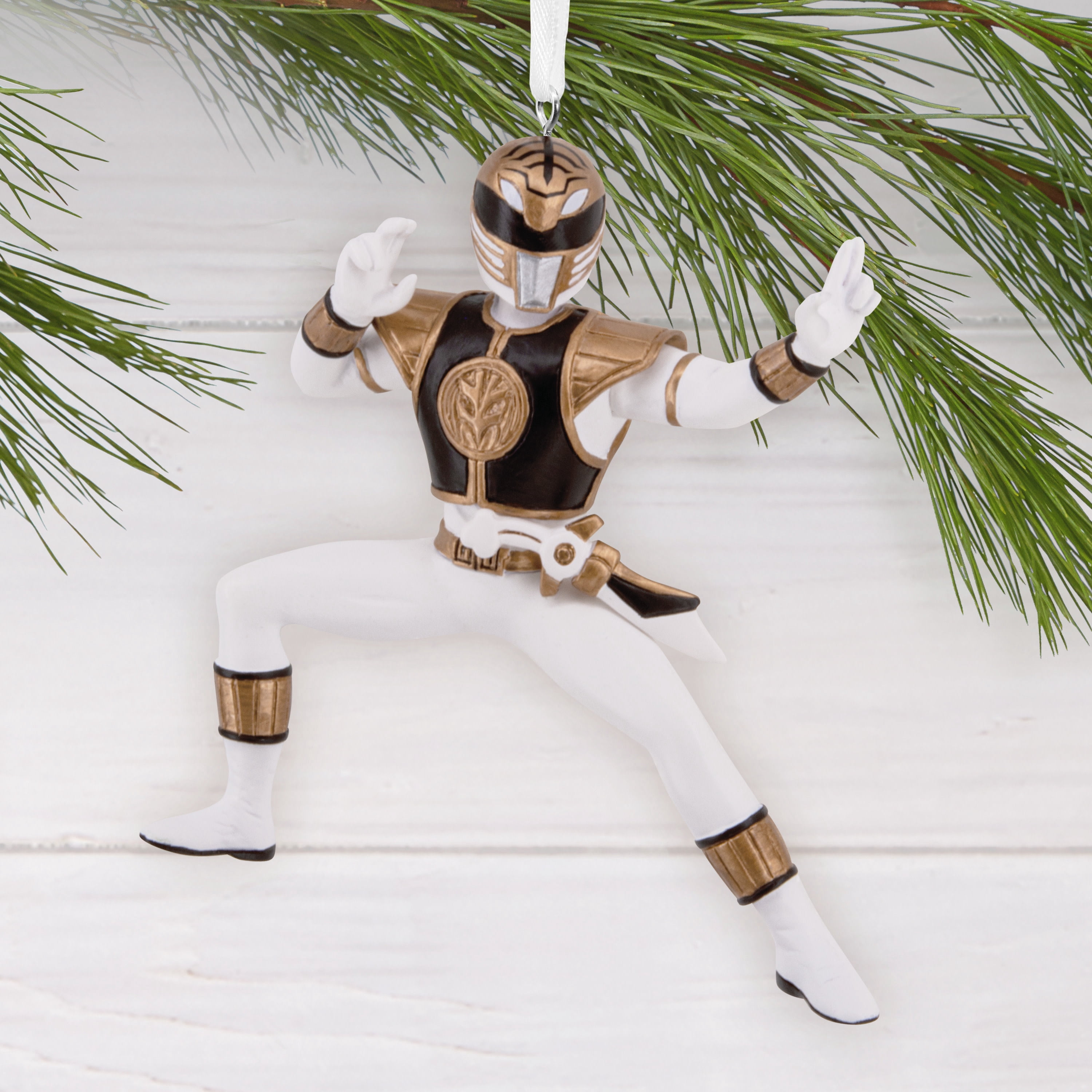 Hallmark Christmas Ornament (Hasbro Power Rangers White Ranger), 1 Count