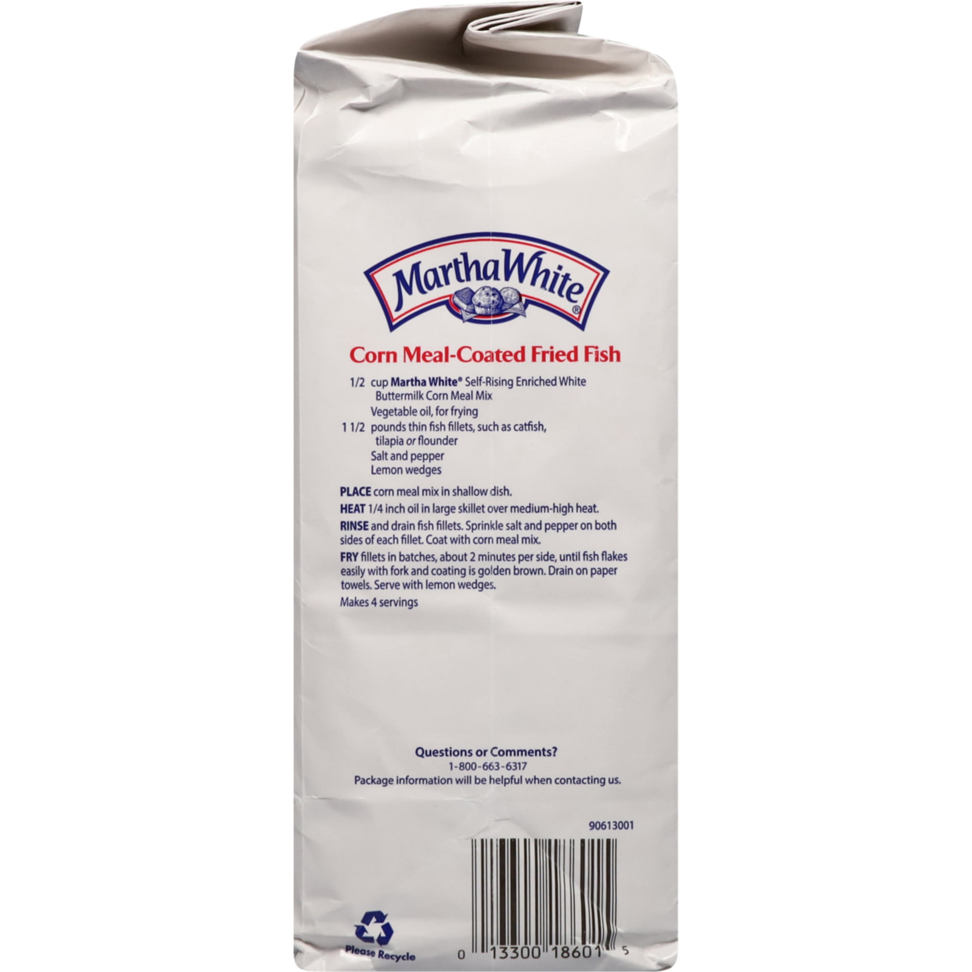 (8 pack) Martha White Self Rising Buttermilk Corn Meal Mix with Hot Rize, 5 Lb Bag