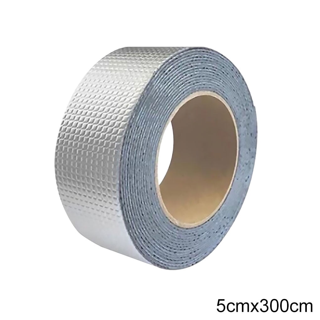 Sticky Aluminum Foil Butyl Rubber Tape Self Adhesive Waterproof For Roof Pipe 
