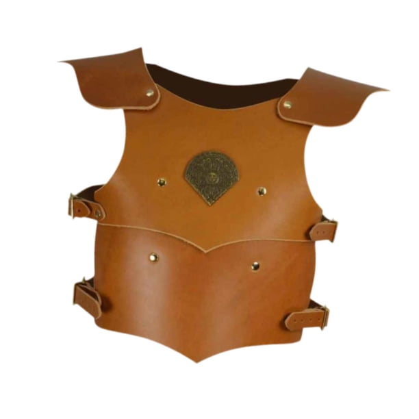 Armadura De Pecho De Cuero Sintético Ajustable – Diseño Medieval Retro, Ideal Para Cosplay Y Fiestas Temáticas, Talla Hasta 100 Cm De Cintura