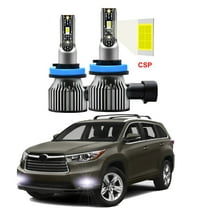 2pcs LED Fog Lights Fits For Toyota Highlander 2014-2021 6000K White Fog LED Bulbs