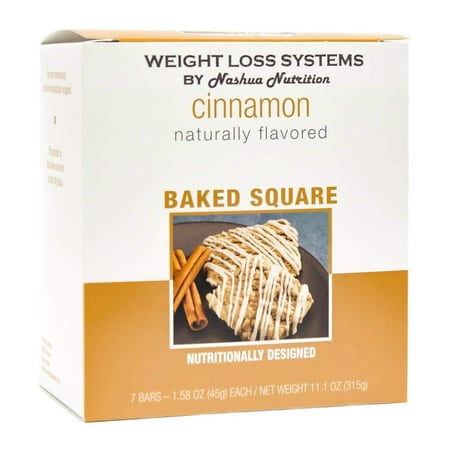 Weight Loss Systems - Brownie Baked Square - Low Sugar - High Protein - Cinnamon -