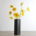 thumbnail image 4 of WGV Ceramic Block Vase Bulk, 5" W x 14" H, (Multiple Size/Color Choices) Matte Tall Square Flower Planter Pot, Accents Home Office Tabletop Decor, Ideal Gifts Black 6 Pieces (CSB0514BK), 4 of 8