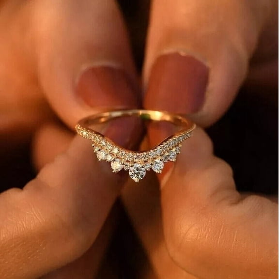 Round Cut 1Ct Lab Created Diamond Women's Engagement Ring 14K Yellow Gold Plated
