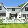 thumbnail image 5 of Happy Easter Banners Easter Banners for Outside Garden, Large Long Spring Bunny Easter Banner Egg Hunt Decorations, Easter Decorations and Supplies for Home Classroom Office, 5 of 6
