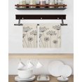 thumbnail image 3 of Farmhouse Dandelion Kitchen Dish Towels for Drying Dishes Set of 4, Spring Modern Minimalist Country Flower Waffle Weave Microfiber Hand Tea Bathroom Towels Quick Dry & Absorbent Towel 15.7x23.6, 3 of 7