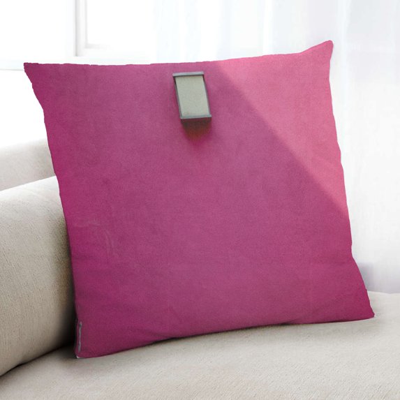 Ahgly Company Color Focus Pink Indoor Throw Pillow, 18 inch by 18 inch
