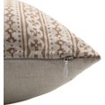 thumbnail image 3 of Unique Hand Block Print Pure Linen Pillow Cover By Fabdivine, 16X16, Doji, 3 of 6