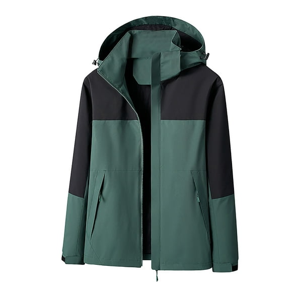 Pisexur Women's Waterproof Rain Jacket Lightweight Spring Fall Hooded Raincoat Plus Size Winter Coats for Hiking Travel Outdoor