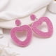 thumbnail image 4 of lureme Cute Heart Earrings Red Heart Statement Dangle Earrings for Women and Girls (er005558), 4 of 4