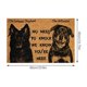 thumbnail image 3 of Felpudo de bienvenida con diseño de perro para puerta de entrada | Felpudo de fibra de coco antideslizante de 40 x 60 cm | Regalo divertido para amantes de las mascotas, ideal para la entrada y, 3 of 7
