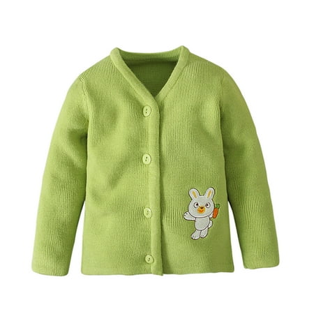 

Tagold Fall Savings Clearance Winter Coats for Girls Winter Bunny Long-sleeved Solid Color Woolen Sweater Sweater Coat Children s Clothing