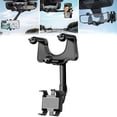 thumbnail image 2 of Support de Cellulaire Rétroviseur 360° Rotatif Support de Téléphone GPS Rétractable Support de Téléphone Rétroviseur Réglable pour Téléphones Mobiles GPS Voiture, 2 of 11