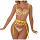 thumbnail image 1 of Señoras Moda Perspectiva sexy Lencería erótica Lencería sexy Liguero Conjunto de tres piezas Fridja nalpqowj43923, 1 of 7