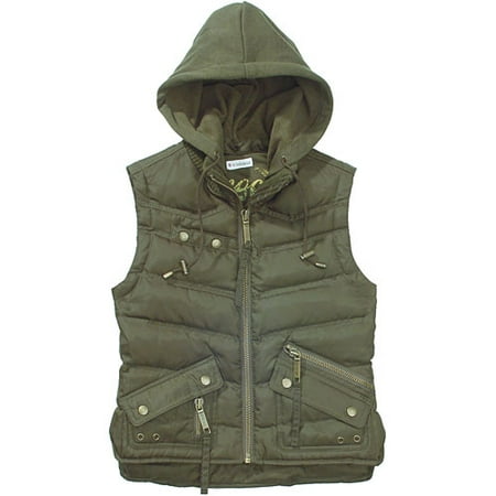 Juniors Bubble Vest with Detachable Hood