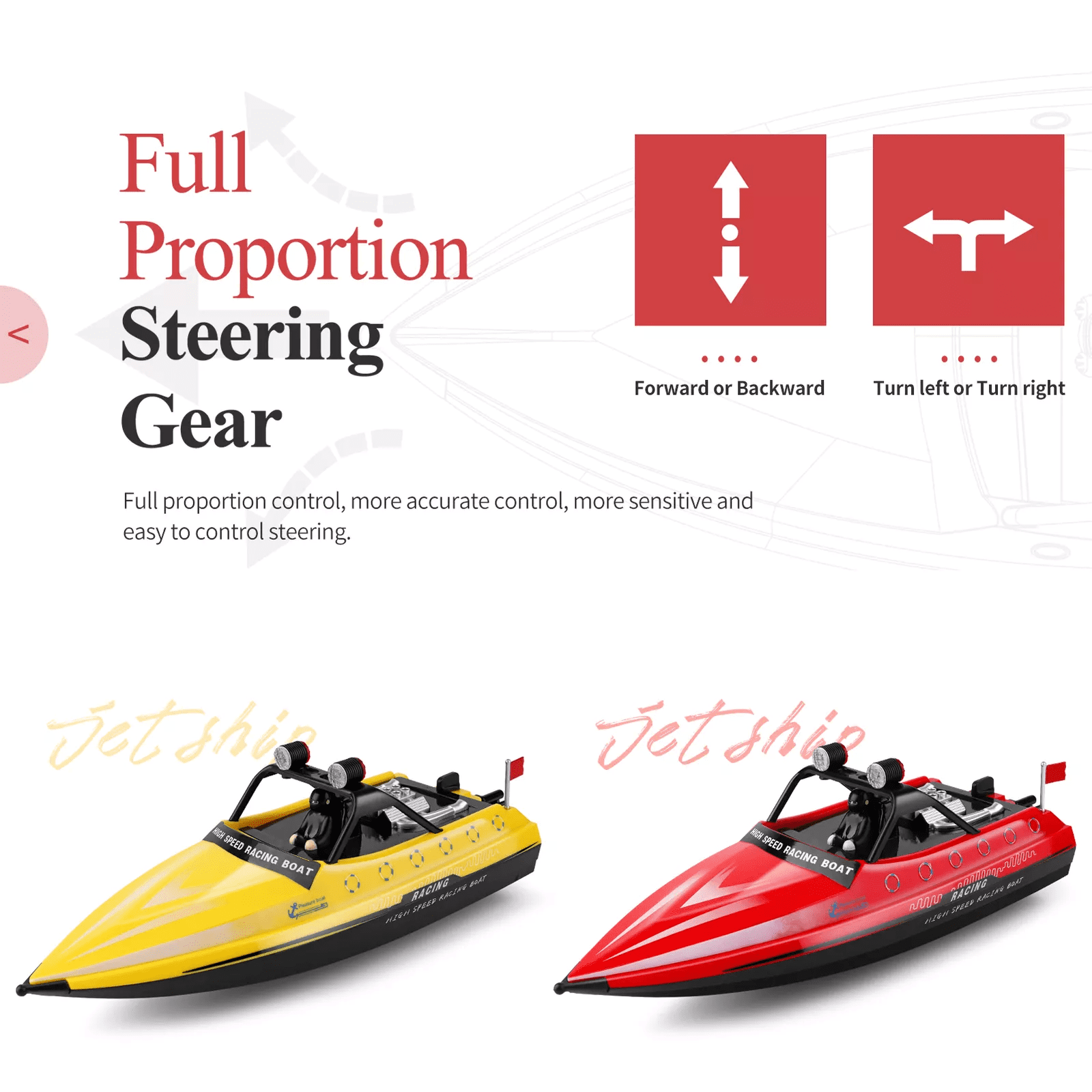Bruce&Shark RC Boat, WLtoys WL917 Remote Control Boat, 10MPH High Speed RC Racing Boat for Pools or Lakes, 2.4GHz RC Boats for Adults Kids