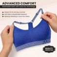 thumbnail image 2 of balanced tech women's ultimate performance seamless sports bra - monaco blue - large, 2 of 3