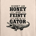 thumbnail image 3 of Instant Message - Sweet As Honey & Feisty As A Gator - Women's Lightweight French Terry Long Sleeve Shirt, 3 of 6