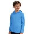 thumbnail image 3 of FUZHIQ Boys Girls Rash Guard Hooded Fishing Shirt, Kids UPF 50+ Long Sleeve Sun Hoodie, Youth UV Protection Beach Swim Shirts,5-6 Years, 3 of 7