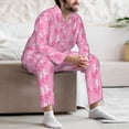 thumbnail image 7 of Lsque Breast Cancer Awareness (3) Pattern Long Sleeve Pajama Set for Men - Soft 2-Piece Sleepwear and Loungewear Set with Pockets, Comfy Nightwear-Small, 7 of 7