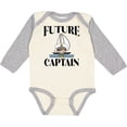 thumbnail image 3 of Inktastic Cute Baby Boy Sailing Captain Boys Long Sleeve Baby Bodysuit, 3 of 5
