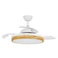 thumbnail image 1 of Xtricity - Ventilateur de Plafond Rétractable, Éclairage LED, Télécommande Incluse, Blanc, 1 of 2
