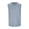 thumbnail image 2 of Siilsaa Men's Casual Tank Tops 1 Pack Knit Sleeveless Lightweight Tee Muscle Basic T Shirts Grey,2XL, 2 of 4