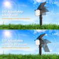 thumbnail image 2 of Focos solares NACINIC, paquete de 10 unidades, impermeables, color blanco cálido, 2 of 6