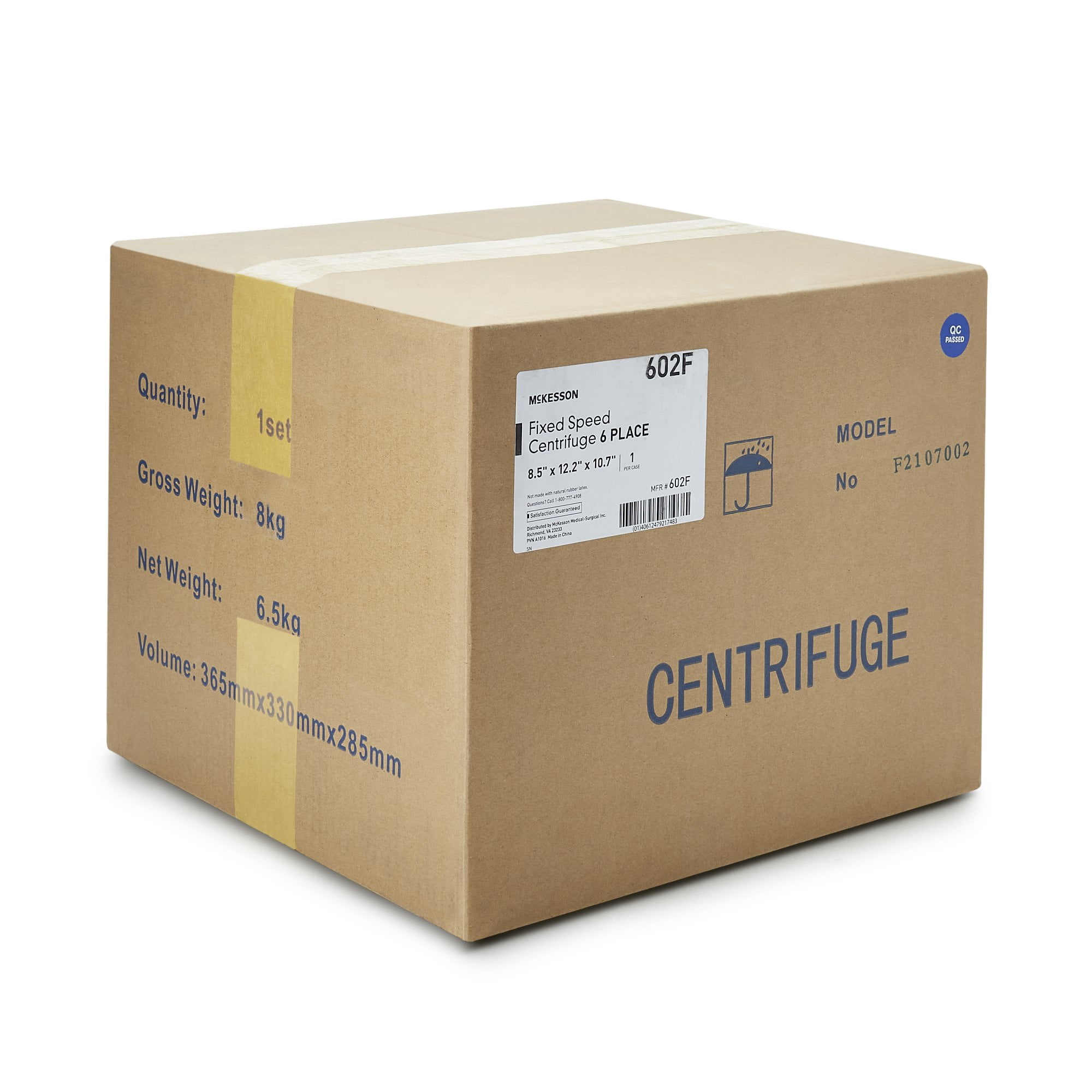 McKesson Centrifuge, Fixed Speed at 3400 RPM - 6 Place Fixed Angled Rotor, 1 Ct
