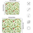 thumbnail image 3 of SKYSONIC Dish Drying Mat for Kitchen Counter Summer Butterfly and Bees Eco Friendly Drying Mat - Easy to Clean Heat Resistant Dish Mat - 18x24, 3 of 6