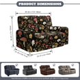 thumbnail image 6 of TSOVTHRID Mushroom Floral Print Loveseat Covers 6-Piece Reclining Loveseat Slipcover Stretch Love Seat Couch Covers with Pockets Furniture Protector for 2 Cushion Couch, 6 of 7