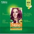 thumbnail image 3 of Nisha Crème Hair Color, Permanent Long-Lasting Burgundy Hair Dye Color, Wine Burgundy, 5.29 oz (Pack of 6), 3 of 11